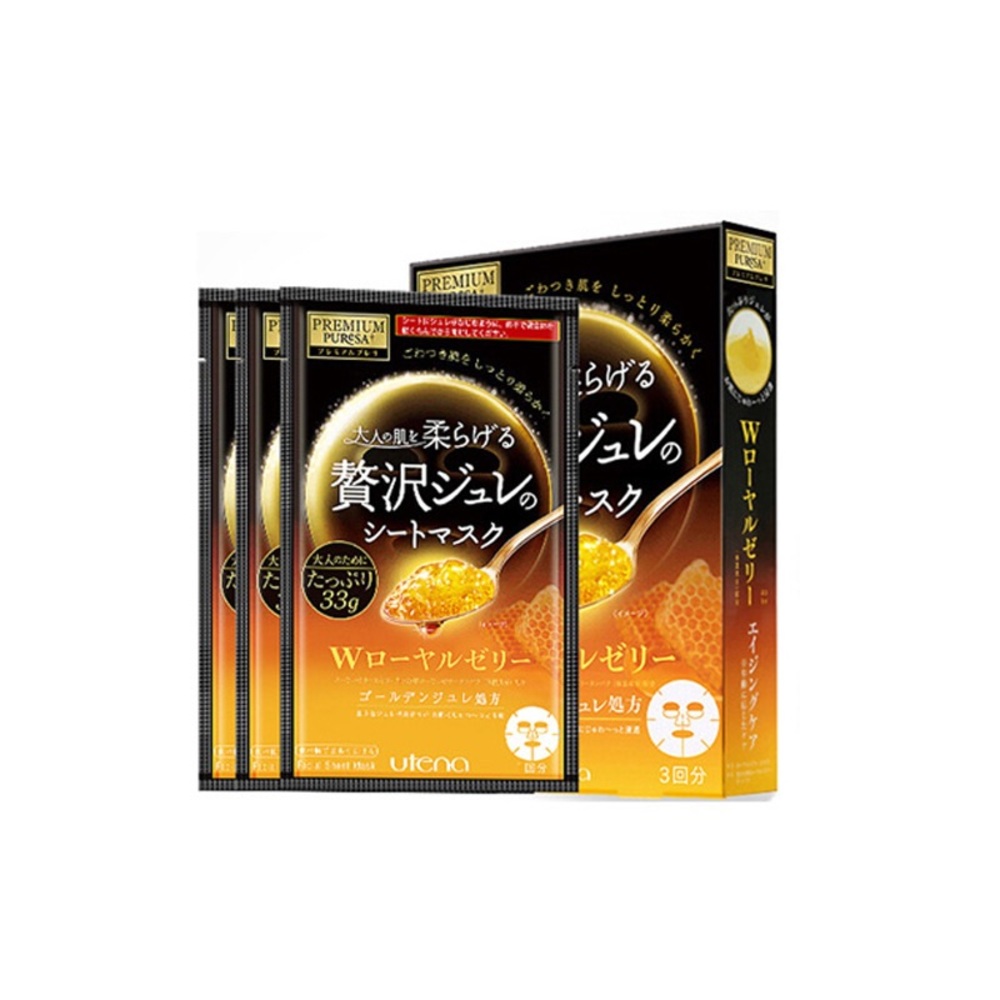 Utena Premium Hydro Gel Mask Honey 3 Sheets